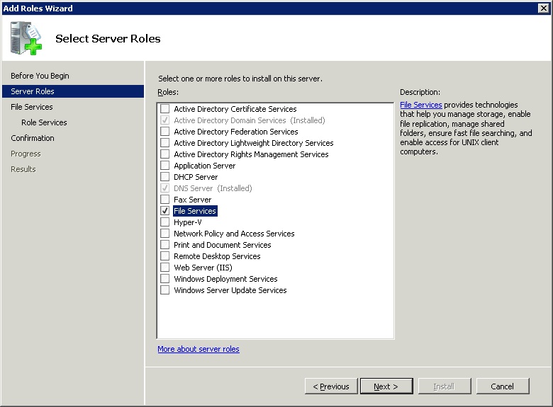 Configure File Server with Server 2008 Step by Step
