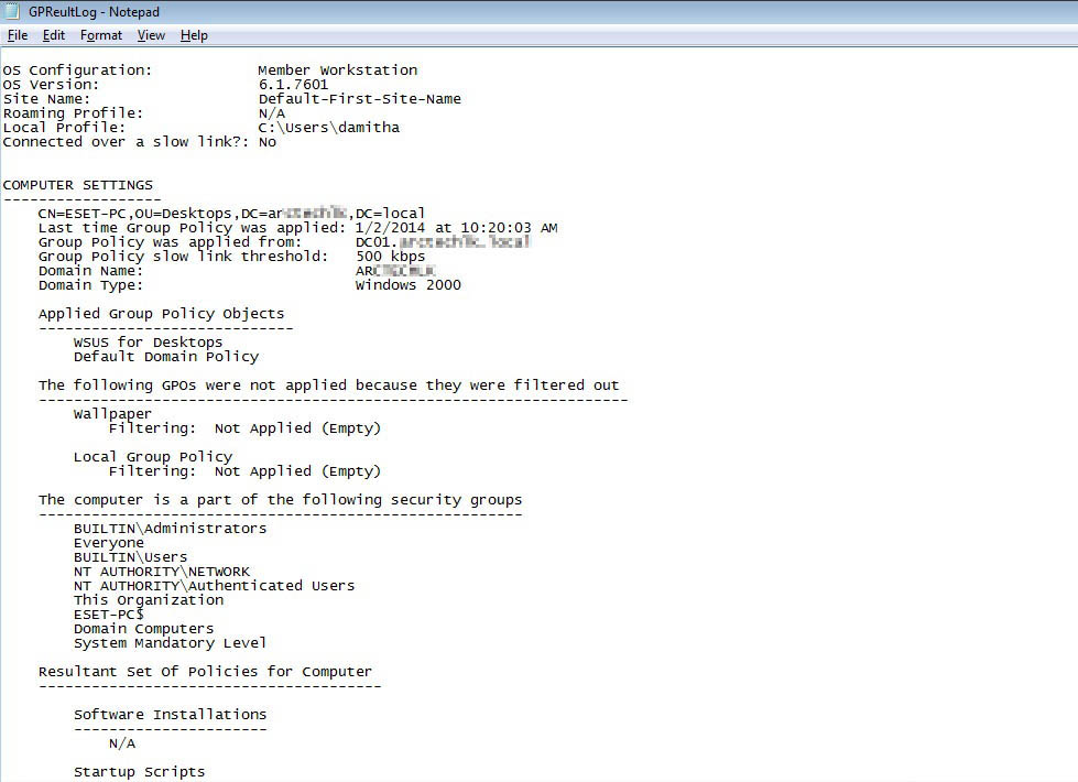 How to view applied Group Policies on a Computer - Welcome to www ...