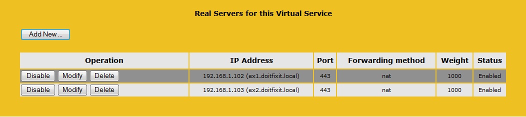 Load Balancing OWA/MAPI with KEMP Virtual Load Balancer
